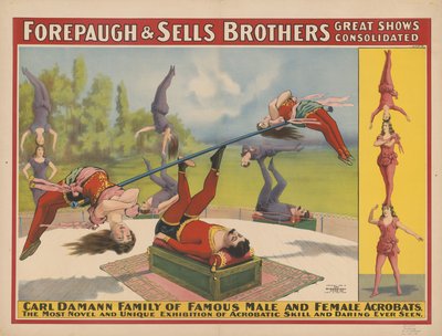 Forepaugh & Sells Brothers grands spectacles consolidés, 1899 - American School