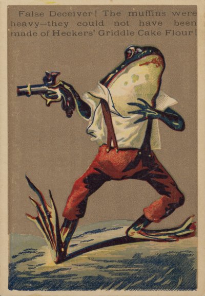 Grenouille avec un pistolet - American School