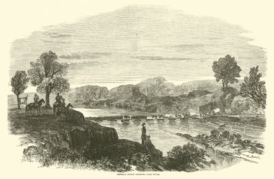Le général Banks traversant la rivière Cane, avril 1864 - American School
