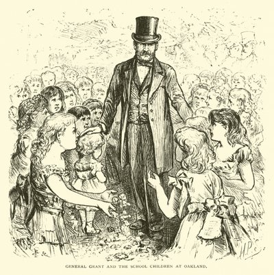 Le général Grant et les écoliers à Oakland - American School