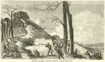 La colonne du général Hooker attaquant Lookout Mountain, novembre 1863 - American School