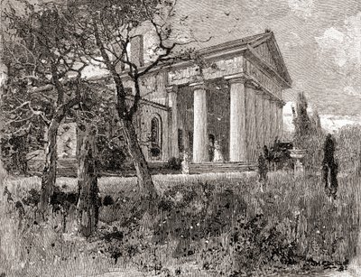 Maison du général Robert E. Lee, Arlington, Virginie, au 19ème siècle, de 