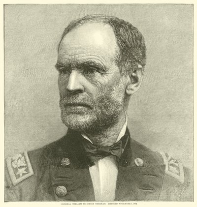 Général William Tecumseh Sherman, retraité le 1er novembre 1883, mai 1864 - American School