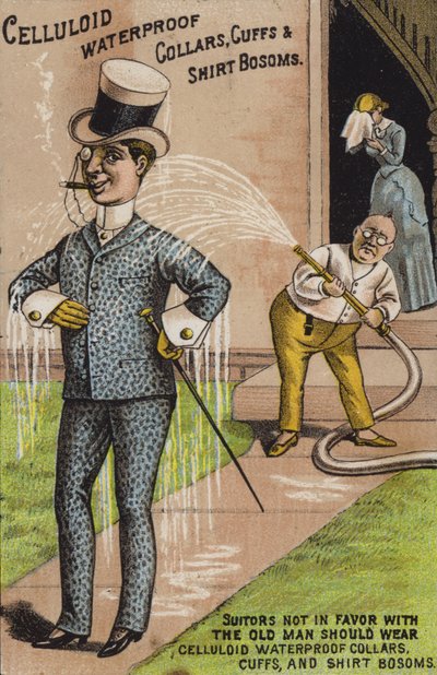 Gentleman en costume arrosé - American School