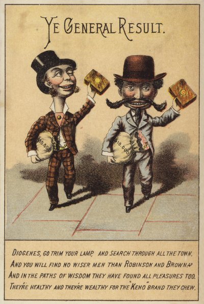 Messieurs avec du tabac, Robinson et Brown - American School