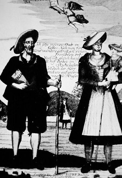 Moraves allemands (gravure) - American School