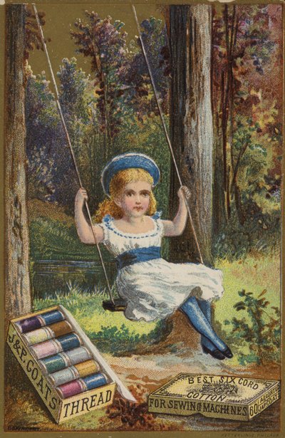 Fille sur une balançoire - American School