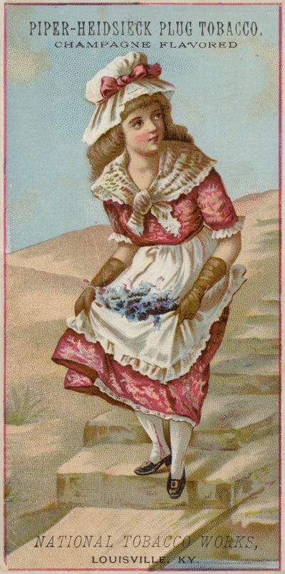 Fille descendant des marches - American School