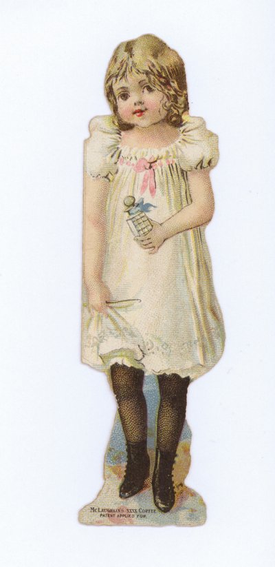 Fille portant une bouteille (de parfum ?) - American School