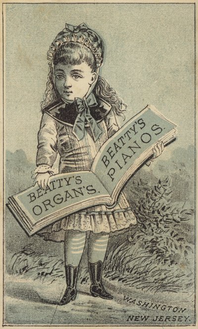 Fille tenant un livre - American School
