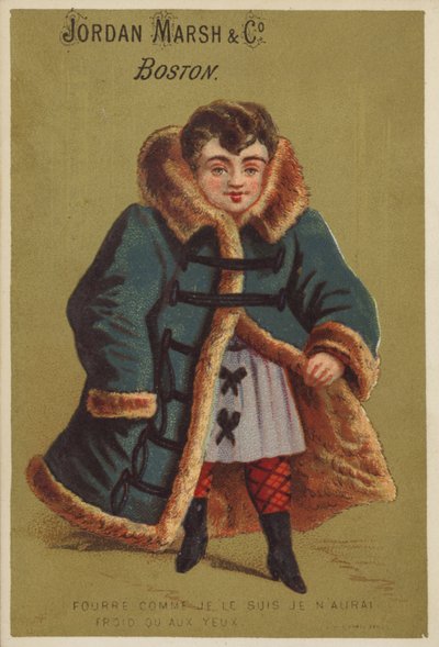 Fille en manteau trop grand - American School