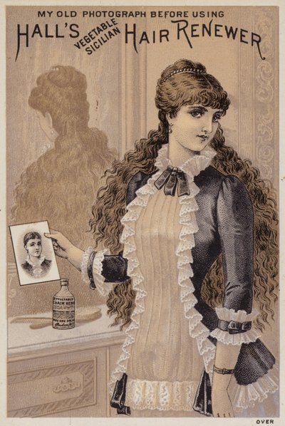 Fille avec sa photographie - American School