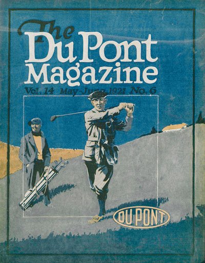 Golf, couverture du DuPont Magazine, mai-juin 1921 - American School