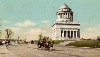 Tombe de Grant, Riverside Drive, New York, vers 1900-10 - American School