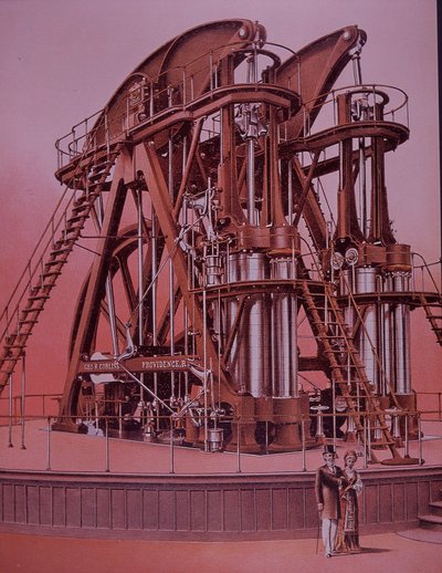 Grande machine à vapeur Corliss à l