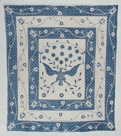 Grand Sceau des États-Unis Quilt par Susan Strong, Maryland ou Ohio, c.1830 - American School