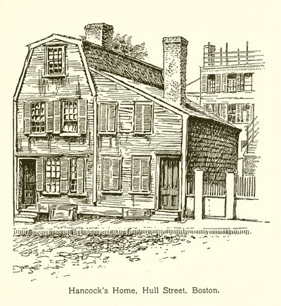 Maison de Hancock, rue Hull, Boston - American School