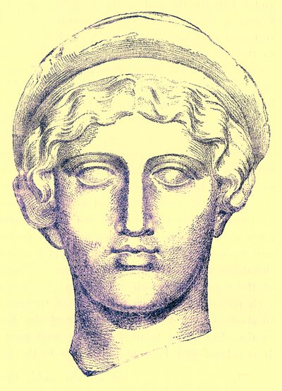 Hébé, illustration de History of Greece par Victor Duruy, publiée en 1890 - American School