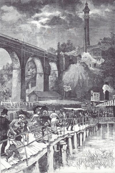 High Bridge sur la rivière Harlem, transportant de l
