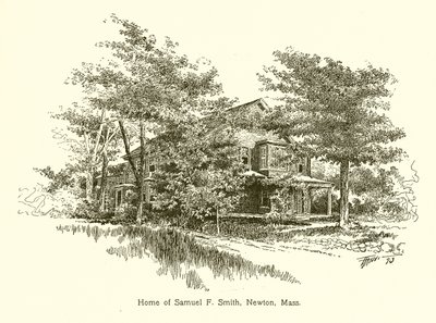 Maison de Samuel F. Smith, Newton, Mass - American School