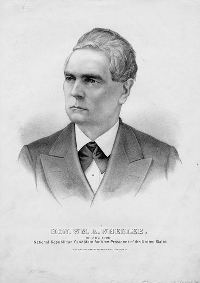 Hon. Wm. A. Wheeler, de New York : candidat républicain national à la vice-présidence des États-Unis, pub. par Currier & Ives, vers 1876 - American School