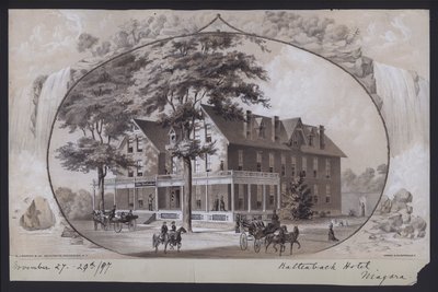 Hôtel Kaltenbach, Niagara, New York, USA, vers 1897 - American School