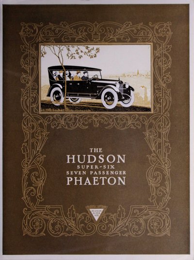 Hudson Super-Six Phaéton sept passagers, 1923 - American School