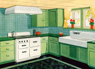 Cuisine américaine idéale des années 1930 - American School