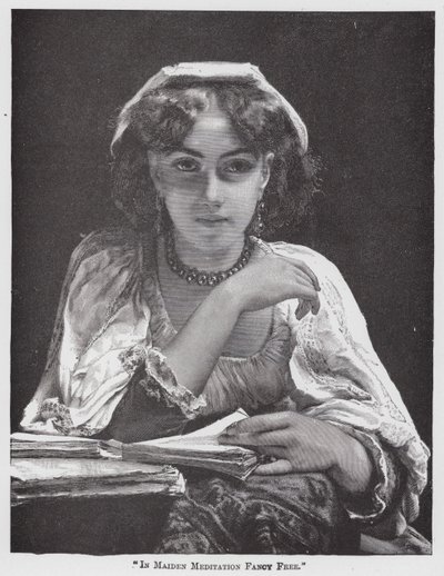 "En méditation libre" (gravure) - American School