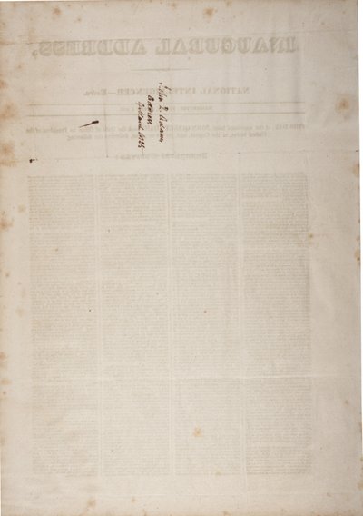 Discours inaugural de John Quincy Adams, 4 mars 1825 - American School