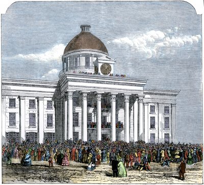 Inauguration du président Jefferson Davis en tant que chef de l