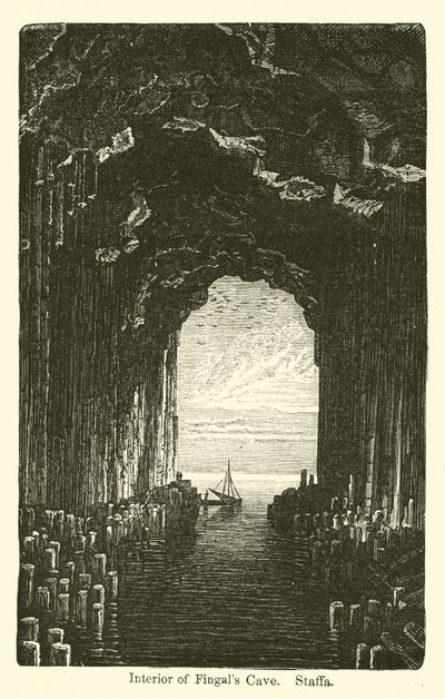 Intérieur de la grotte de Fingal, Staffa - American School