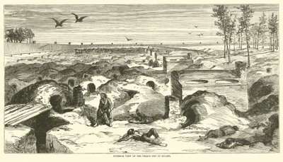 Vue intérieure de la prison de Millen, novembre 1864 - American School