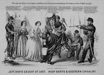 Jeff Davis attrapé enfin : jupons et chevalerie du Sud - American School
