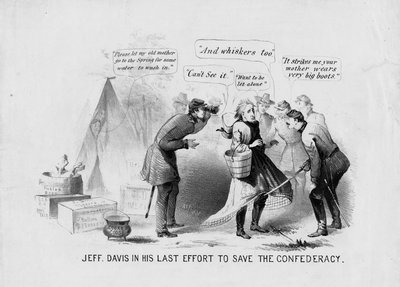 Jeff Davis dans son dernier effort pour sauver la Confédération - American School