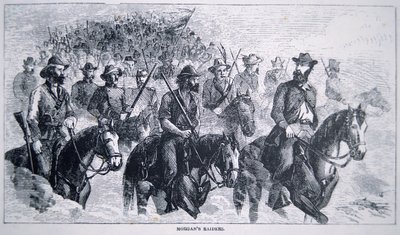 Les Raiders de John Hunt Morgan (1825-64) - American School
