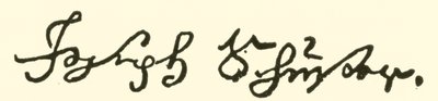 Joseph Schuster, 1748-1812, signature - American School