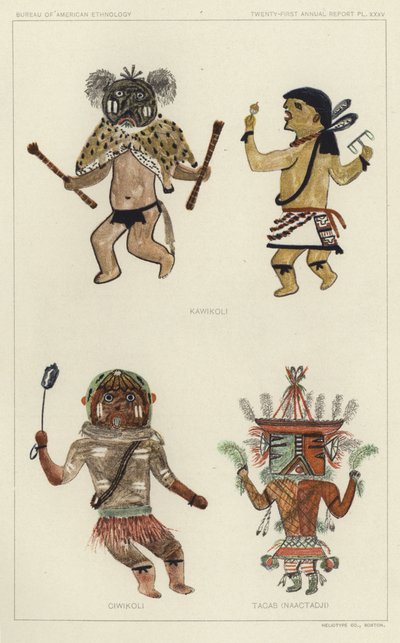 Kawikoli, Ciwikoli, Tacab (Naactadji) (lithographie couleur) - American School