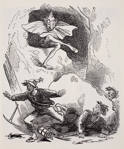 Kobolds, de The World Guide to Gnomes, Fairies, Elves and Other Little People par Thomas Keightley publié en 1880 - American School