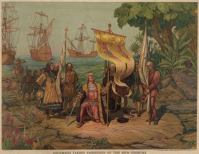 Christophe Colomb débarque sur l