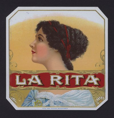 La Rita, étiquette de cigare - American School