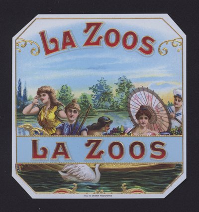 La Zoos, étiquette de cigare - American School