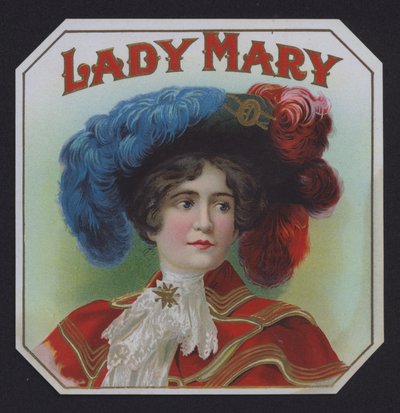 Lady Mary, étiquette de cigare - American School