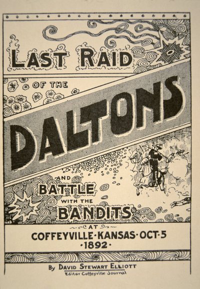 Dernier raid des Daltons...à Coffeyville, Kansas par David Stewart Elliot, 5 octobre 1892 - American School