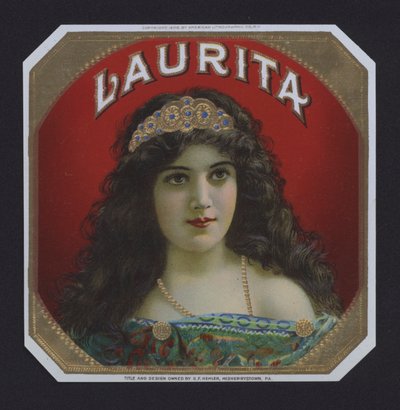 Laurita, étiquette de cigare - American School