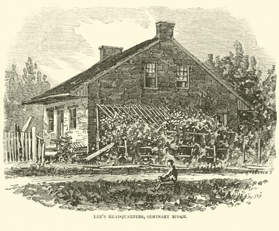 Quartier général de Lee, Seminary Ridge, juillet 1863 - American School