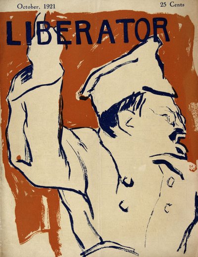 Léon Trotsky (1879-1940) - dans «Liberator» par Oct 1921 - American School