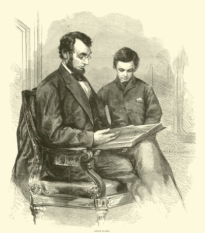 Lincoln chez lui, avril 1865 - American School
