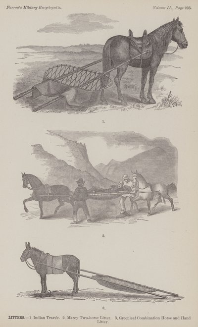 Litières (gravure) - American School