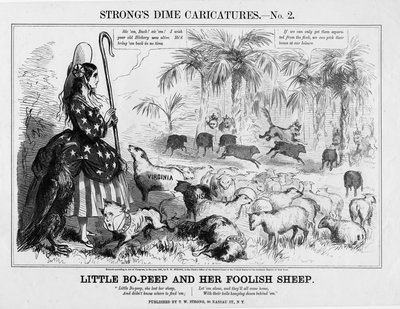 La petite Bo-Peep et ses moutons stupides - American School